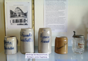 Bierkrüge der Brauerei Frank